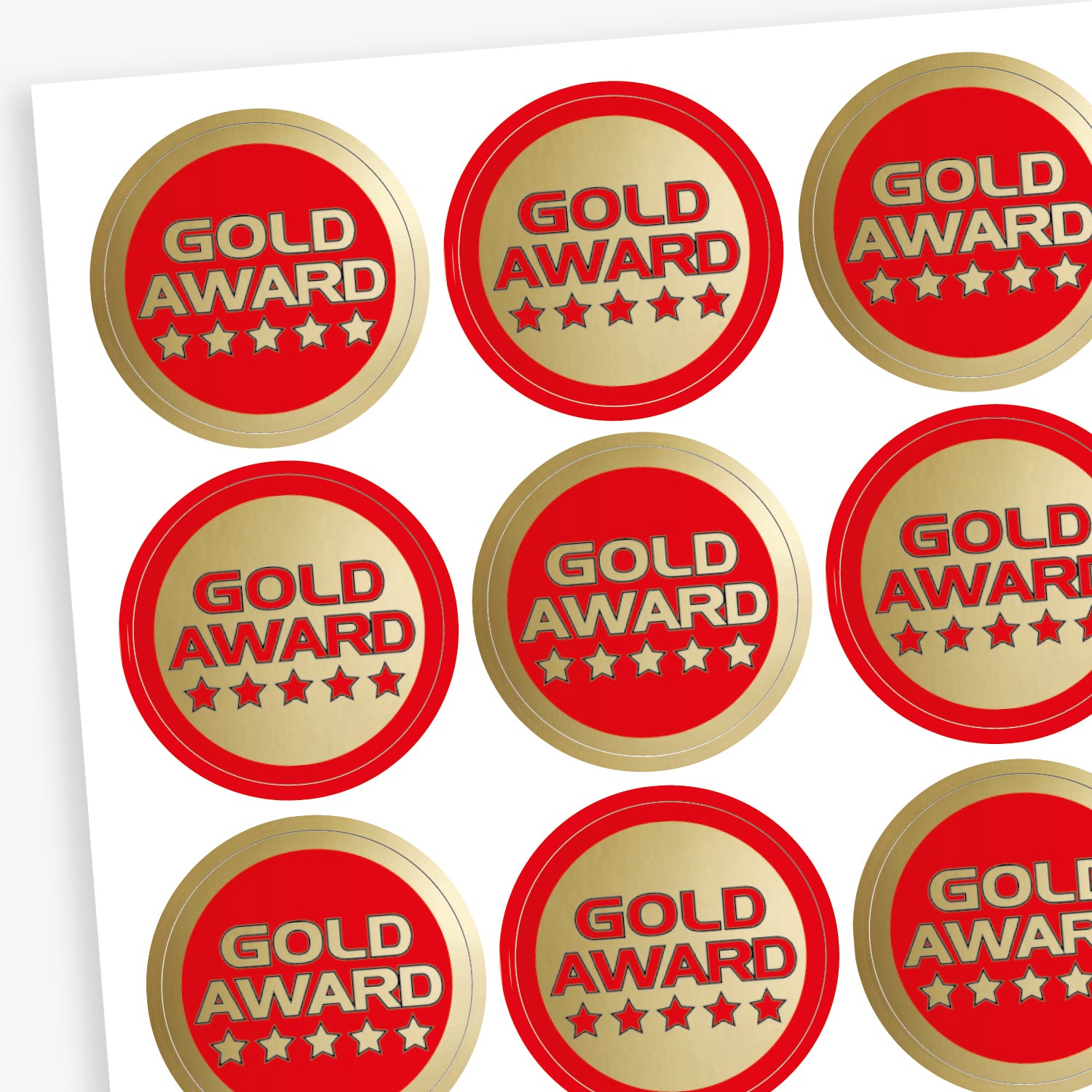 Activate Gold Sticker Gold Award Stickers | Metallic | 35 Stickers | 37mm