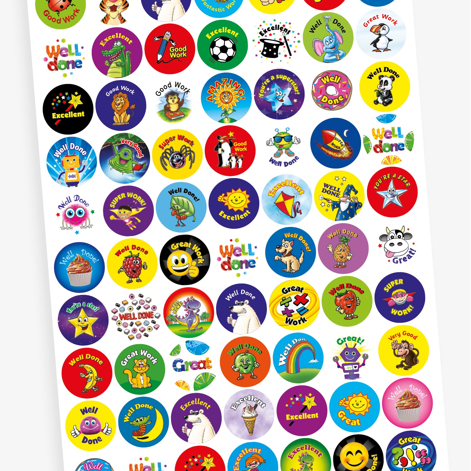 Classic Reward Stickers | 70 Stickers | 25mm diameter