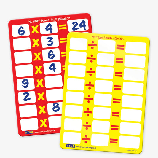 Multiplication and Division Whiteboard - A4