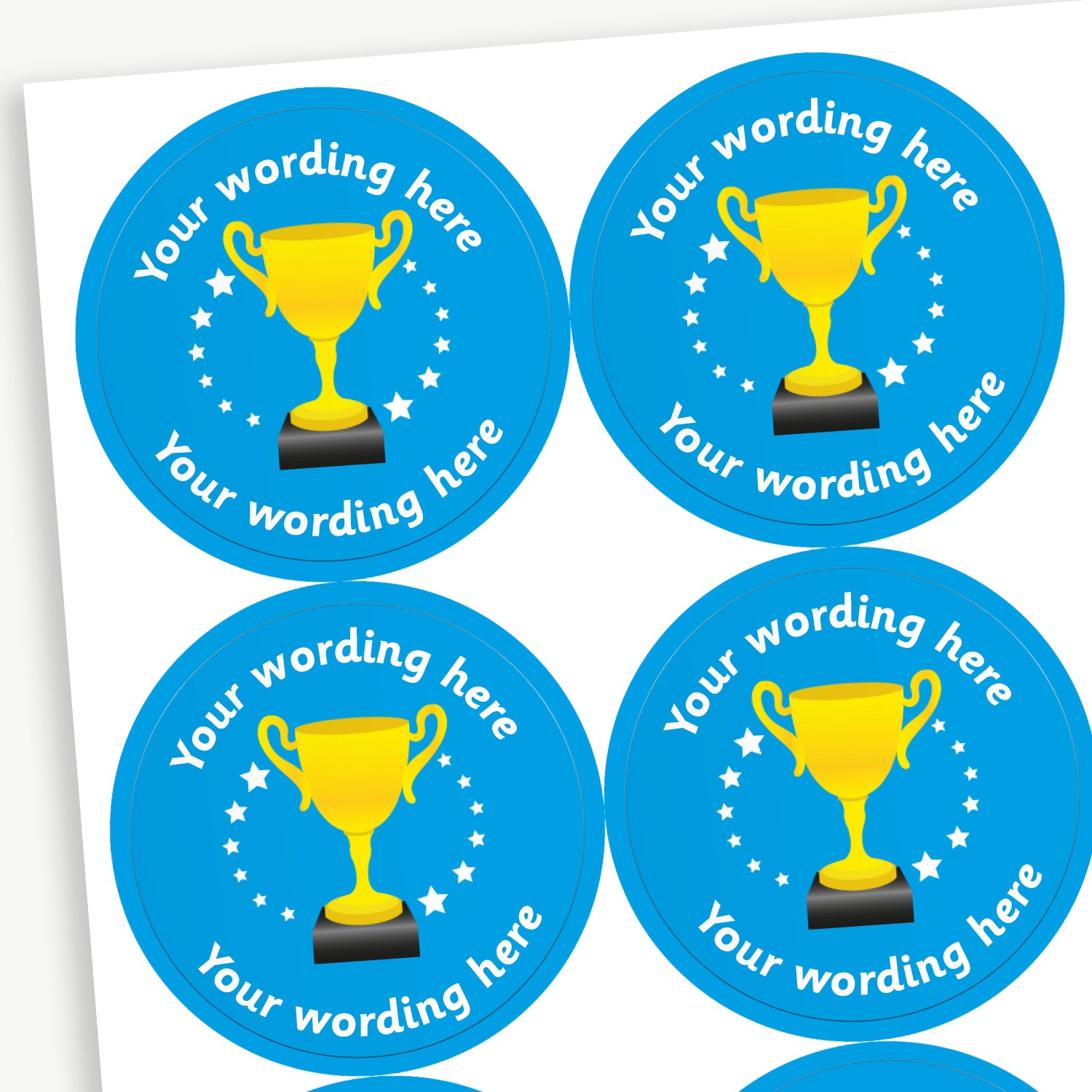 Trophy Stickers Certificates