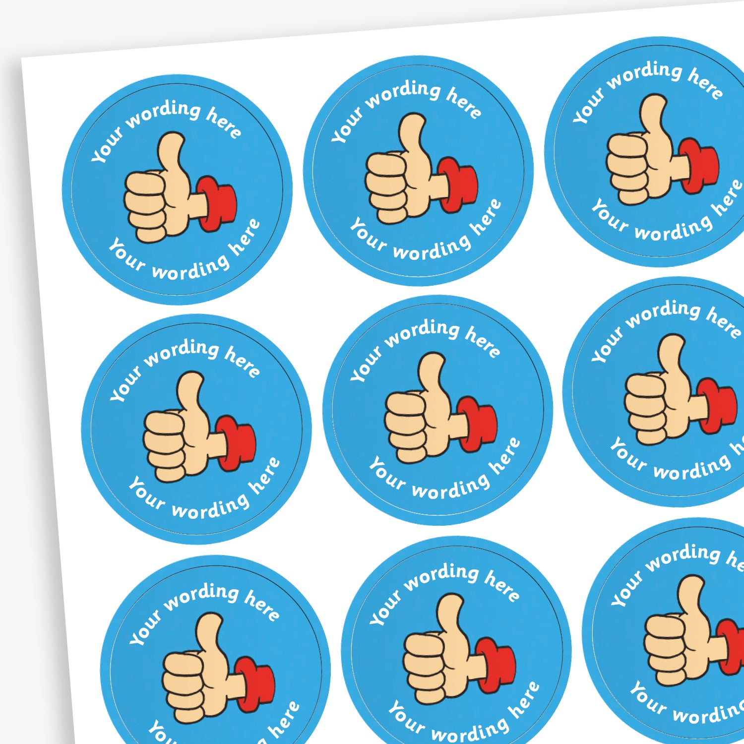 Top Pupil Sticker Personalised Thumb Stickers | x 70 | 25mm | Pupil Reward