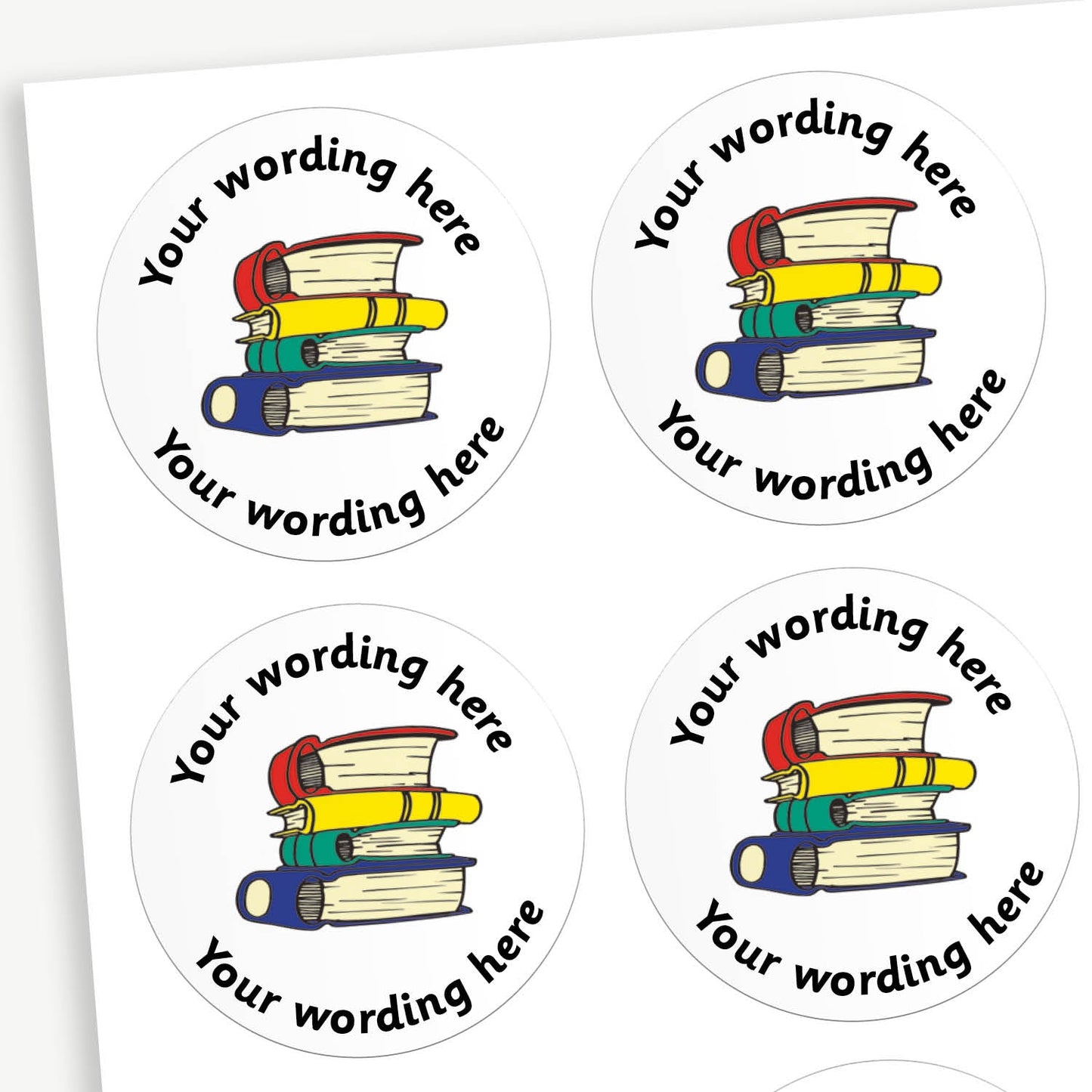 Personalised Books Stickers | 35 per sheet | 37mm | Rewards