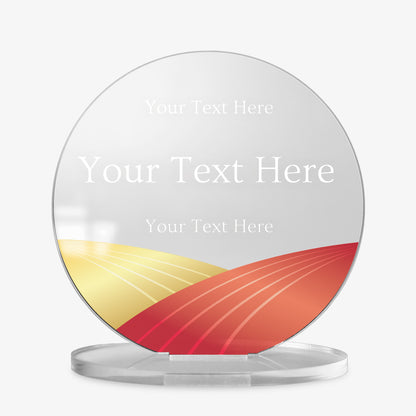 Personalised Colour Choice Circle Plaque - 100mm