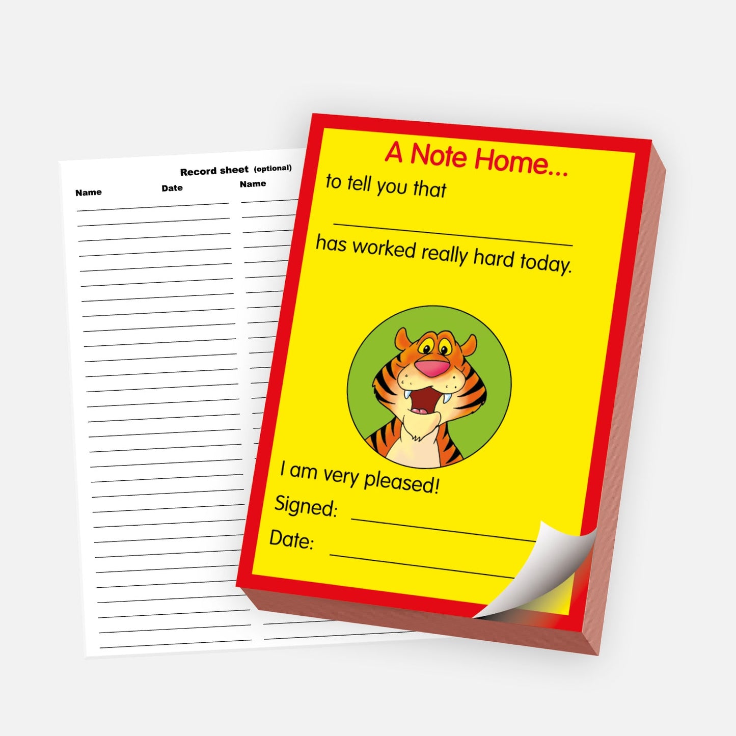 Worked Really Hard Tiger Praisepad - 60 Pages - A6