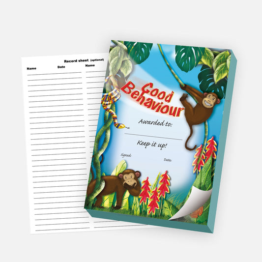Good Behaviour Monkey Praisepad - 60 Pages - A6