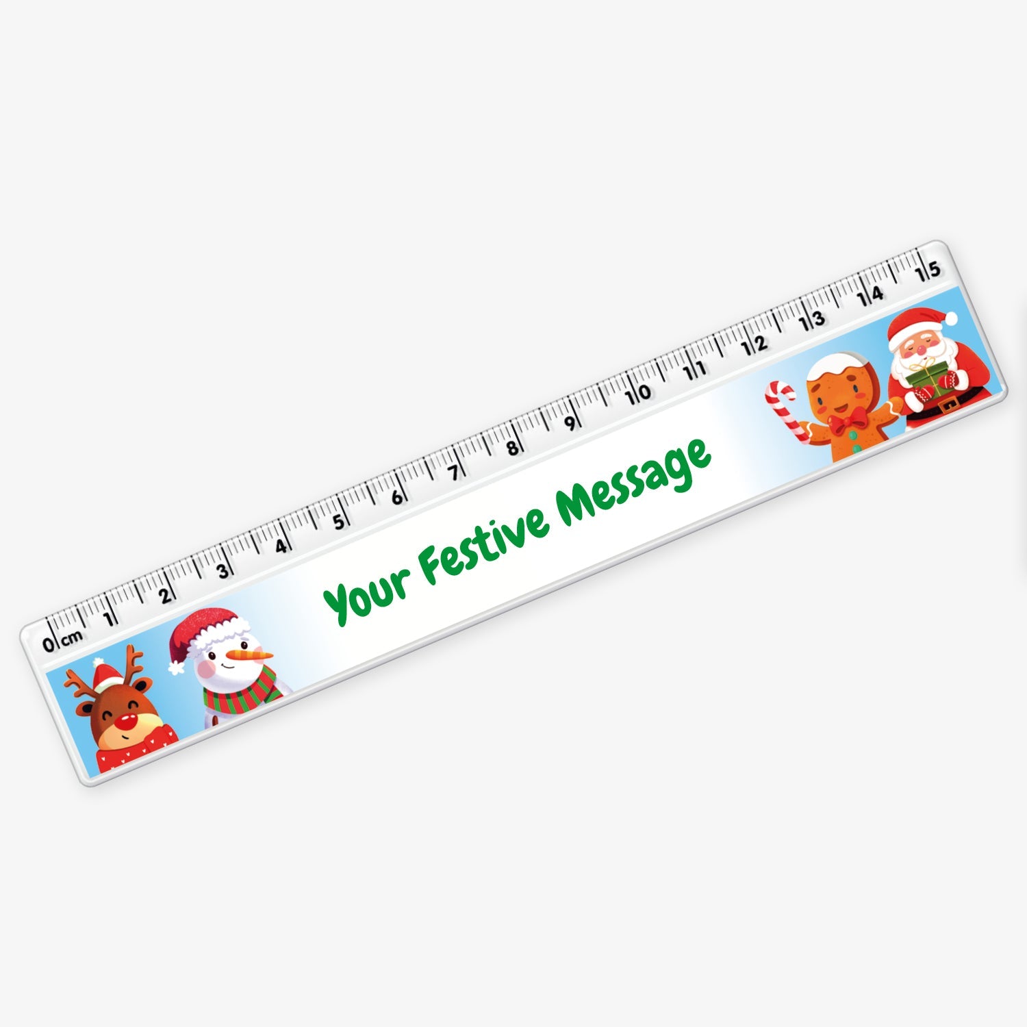 Personalised Christmas Ruler | 15cm | Father Christmas