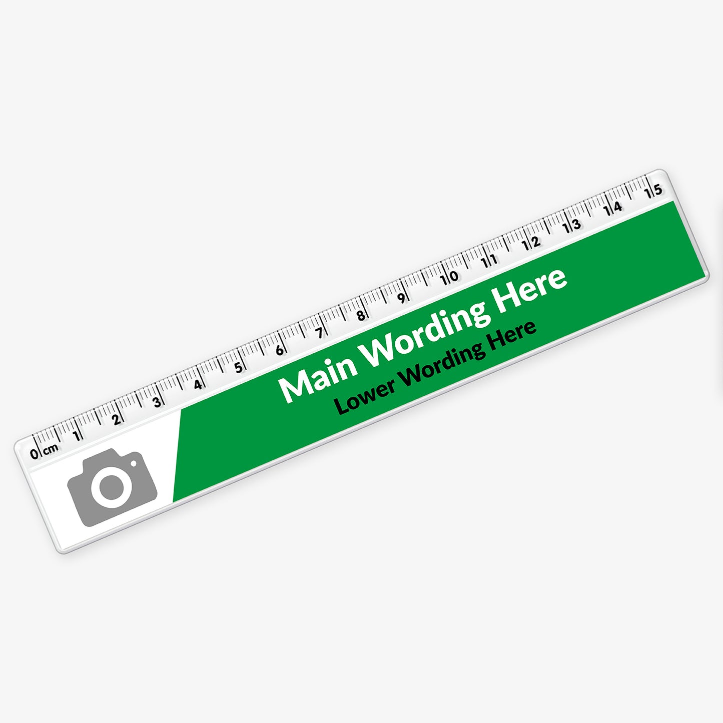 Upload Your Own Image Two Colour Ruler - 15cm