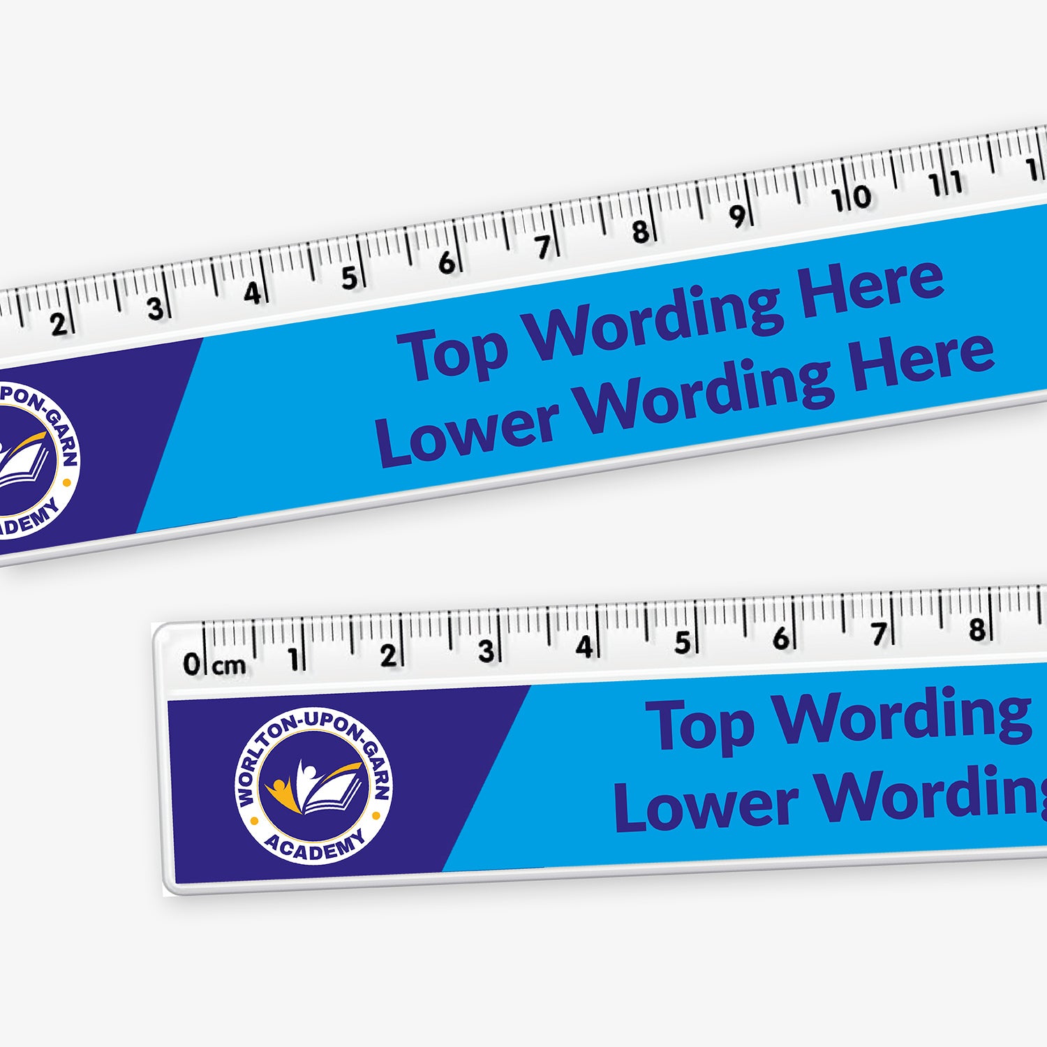 Personalised Upload Your Image Two Colour Ruler | 15cm