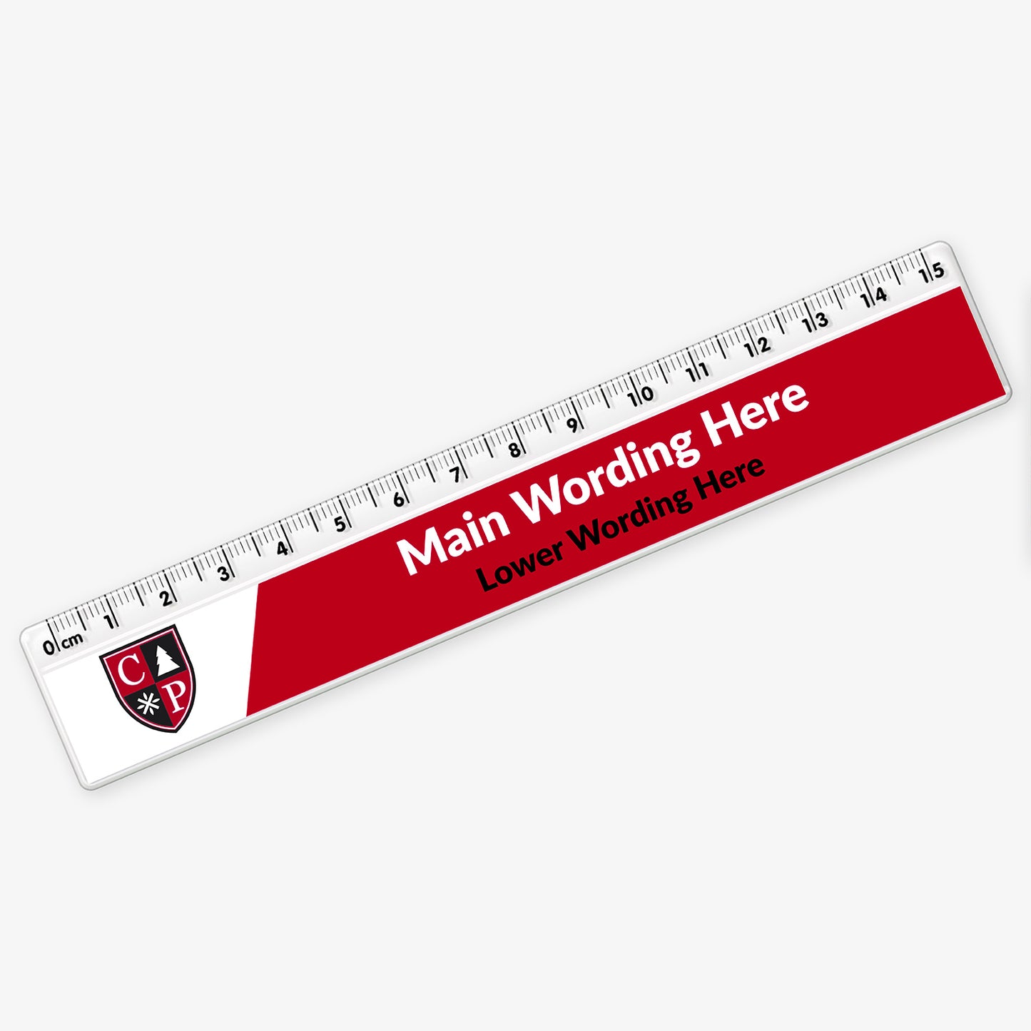 Upload Your Own Image Two Colour Ruler - 15cm