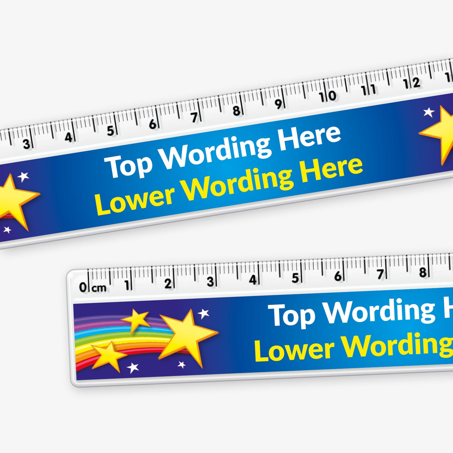 6 Personalised Star Burst Ruler - 15cm