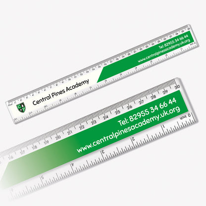 Dual Colour Ruler Upload Your Own Image Two Colour Ruler | 30cm | Personalised