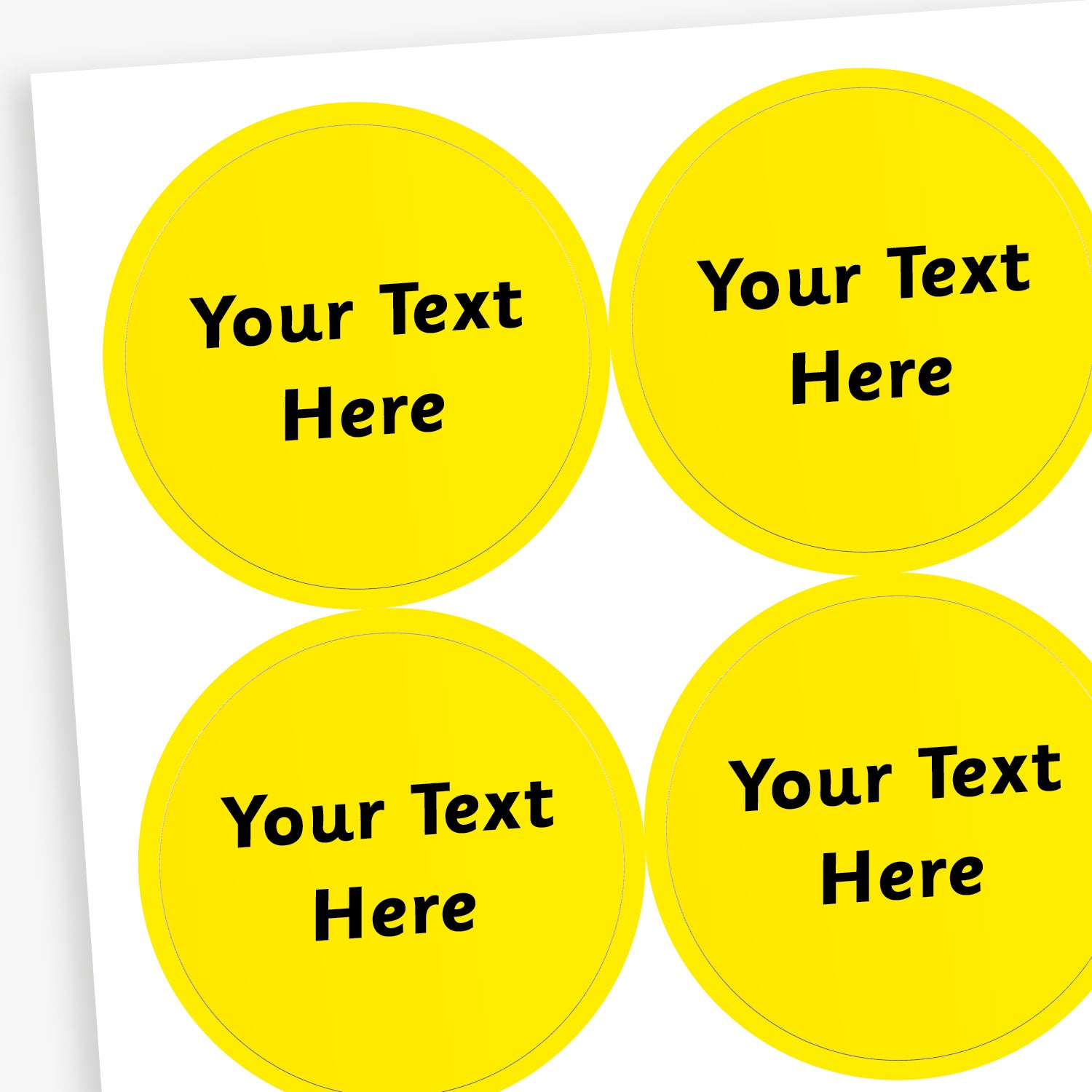 Personalised Text Only Stickers | 35 per sheet | 37mm