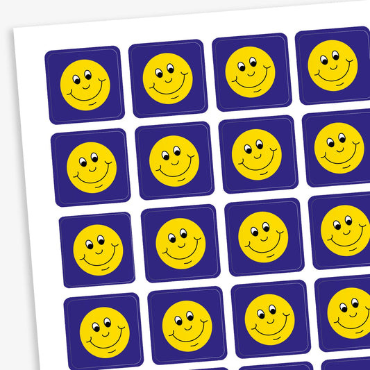 140 PTS Smiley Stickers - 16mm