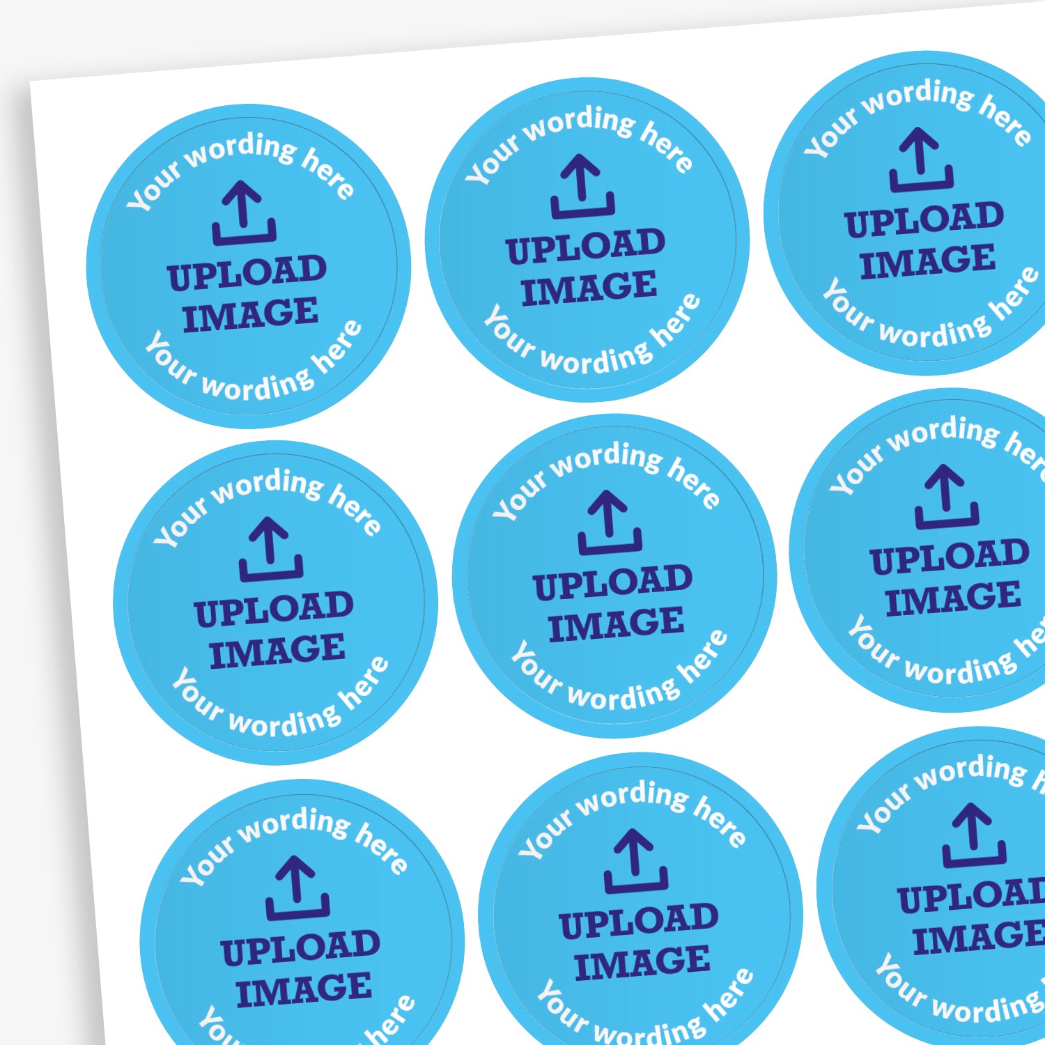 Personalised Upload Your Own Stickers | 70 per sheet | 25mm