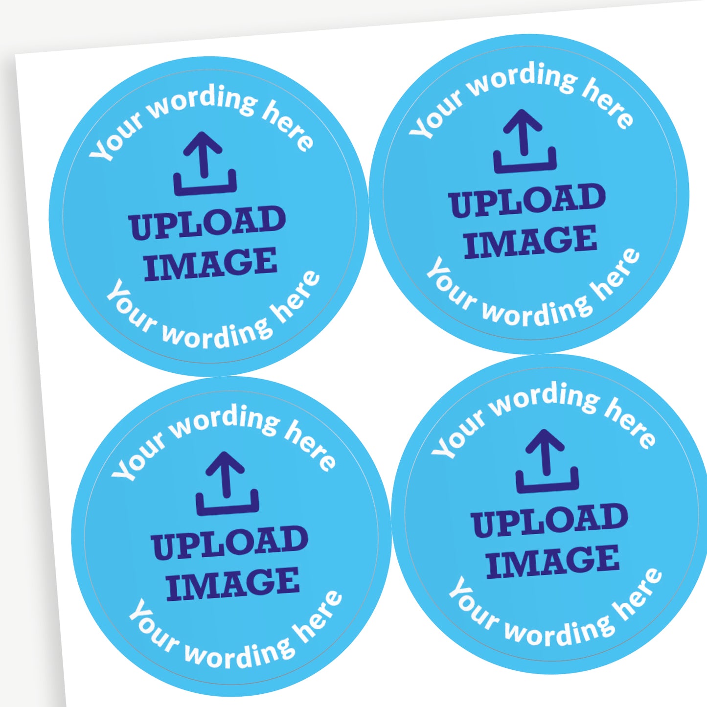 35 Upload Your Own Image Stickers - 37mm