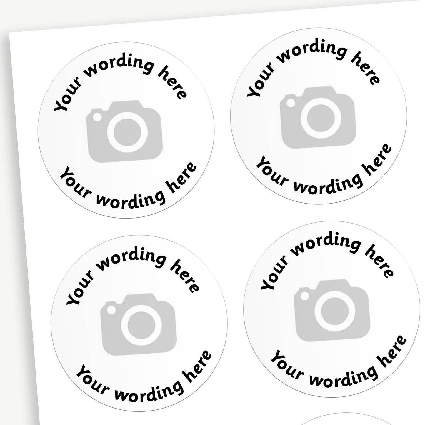 35 Upload Your Own Image Stickers - 37mm