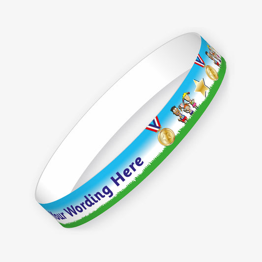 5 Personalised Sports Day Wristbands