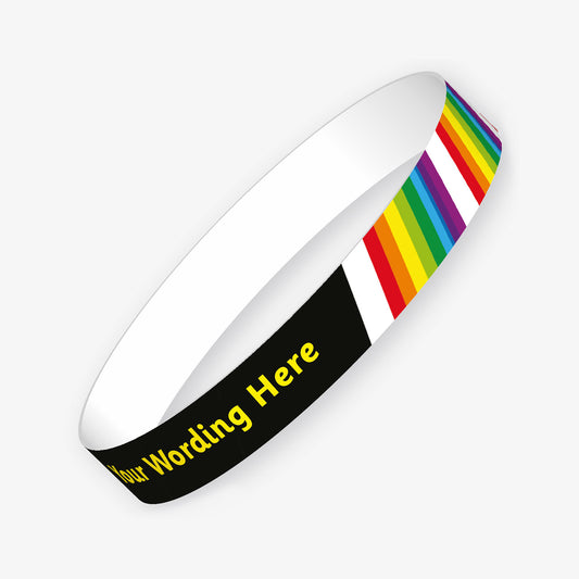 5 Personalised Rainbow Wristbands