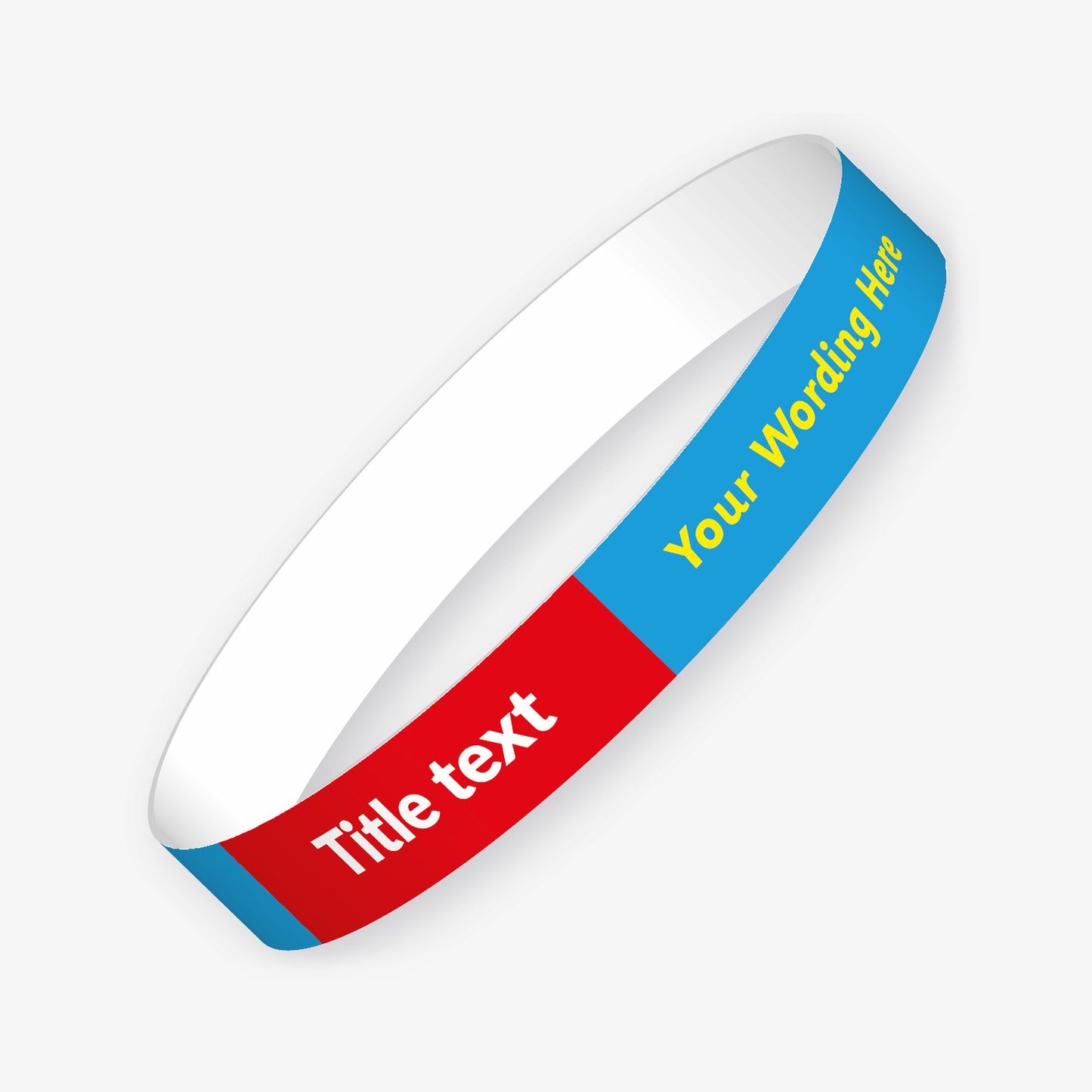 5 Personalised Title and Message Wristbands