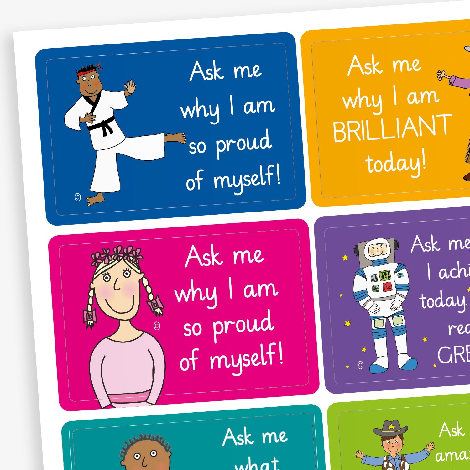 Ask Me Why Stickers | x 160 | Pedagogs | Value Pack