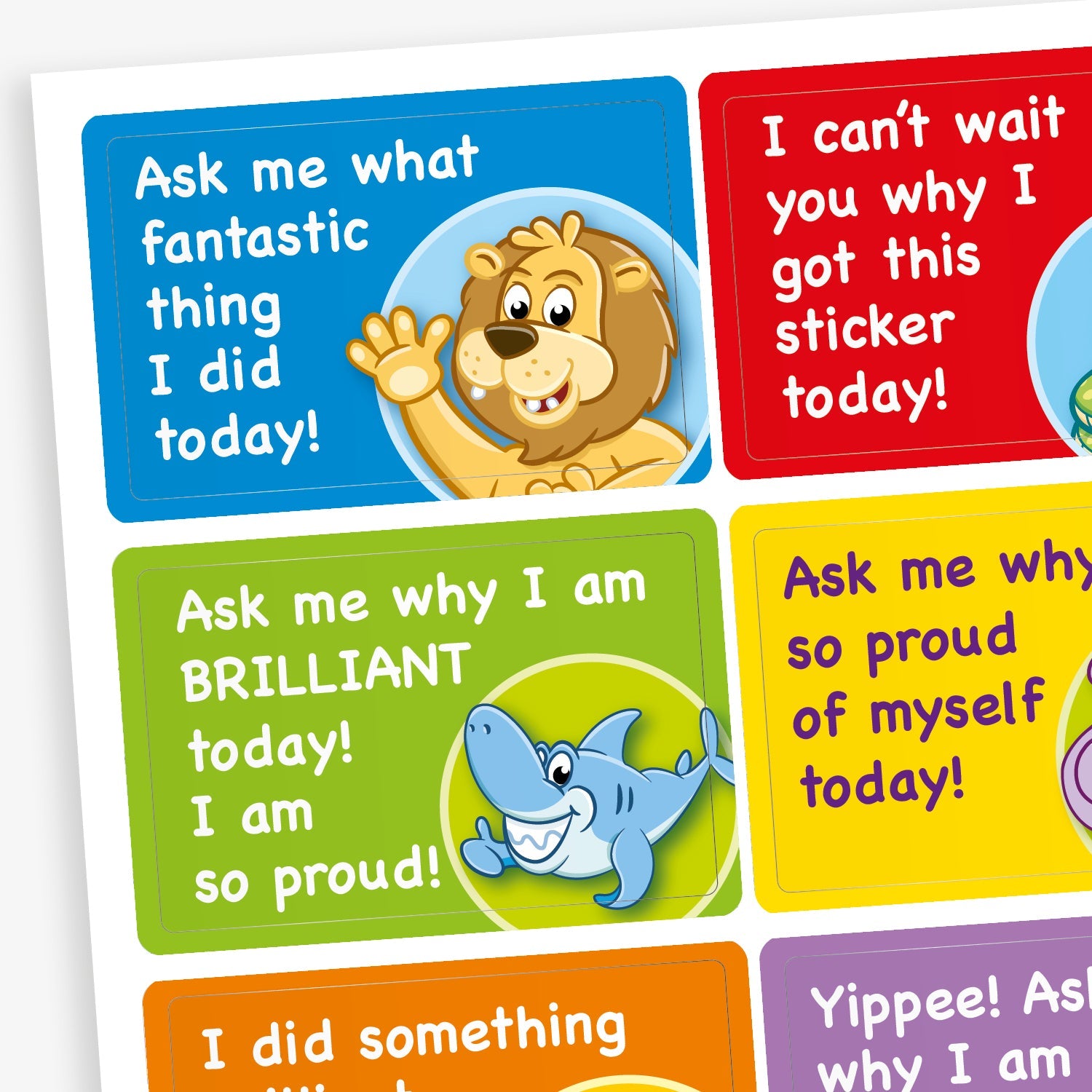 Ask Me Why Stickers | 32 Stickers | 46mm x 30mm Size