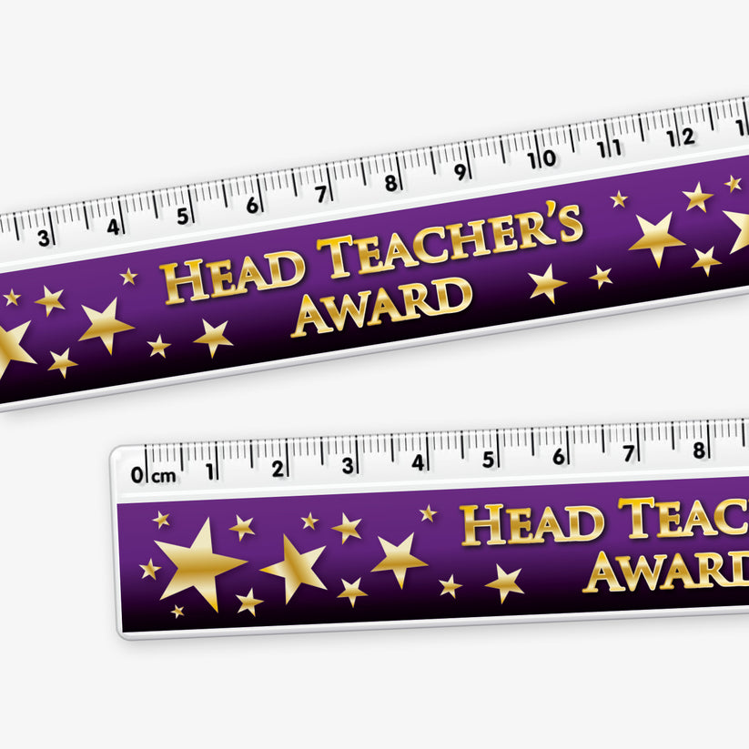 Awards Ruler Head Teacher's Award Ruler | 15cm | Purple and Black