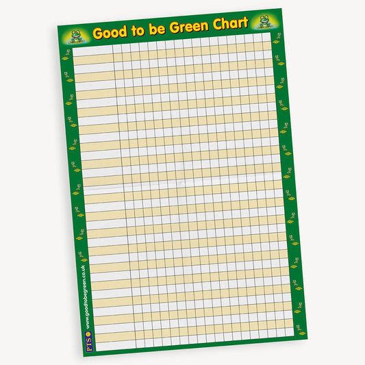 Good to be Green Sticker Collector Chart - A2