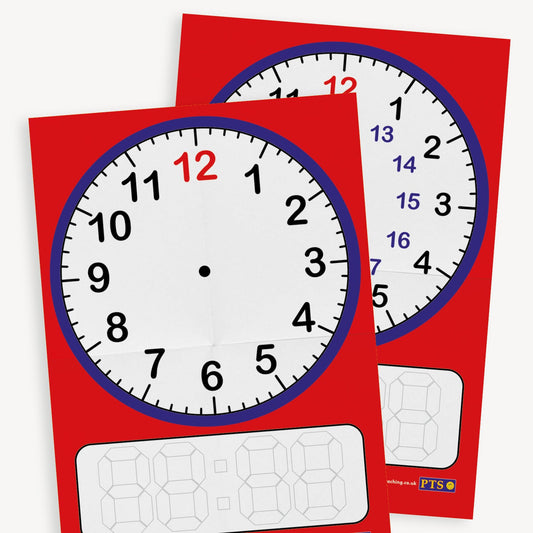 24 Hour Clock Poster - Write N Wipe - A2