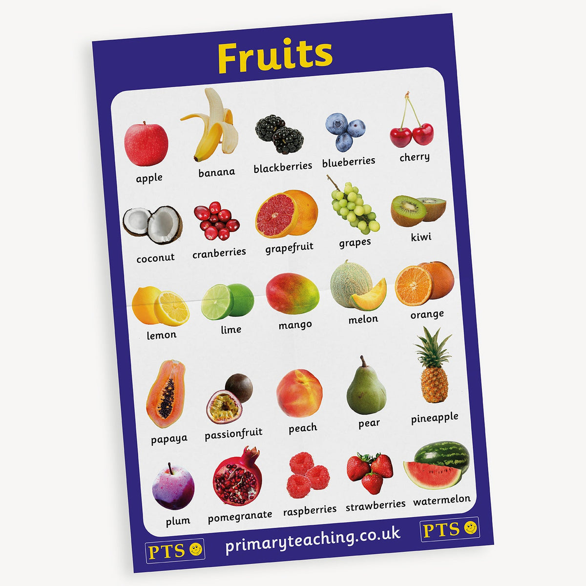 Fruits Poster.pdf Fruits Poster | Classroom Display | Early years | A2