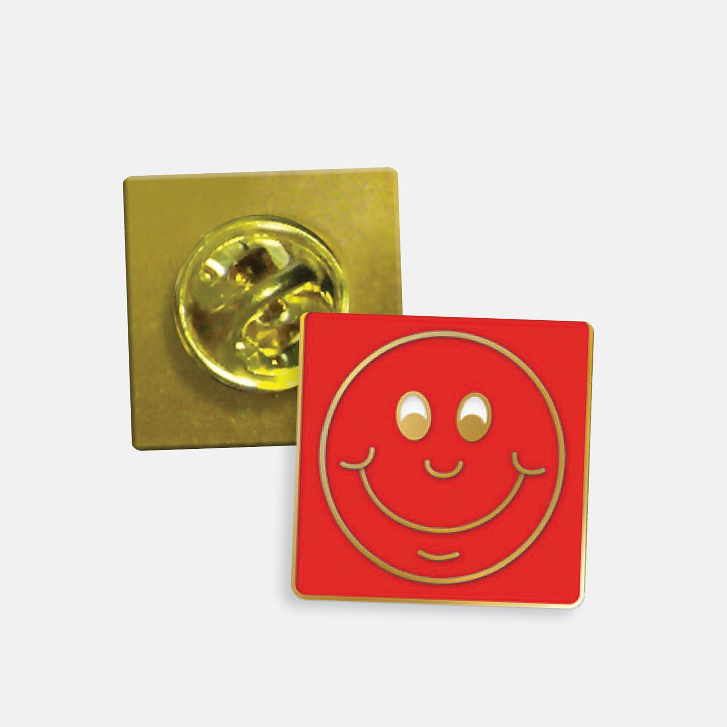 Enamel Smile Badge - 20mm