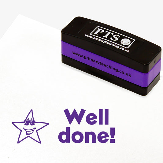 Well Done Star Stakz Stamper - Purple - 44 x 13mm