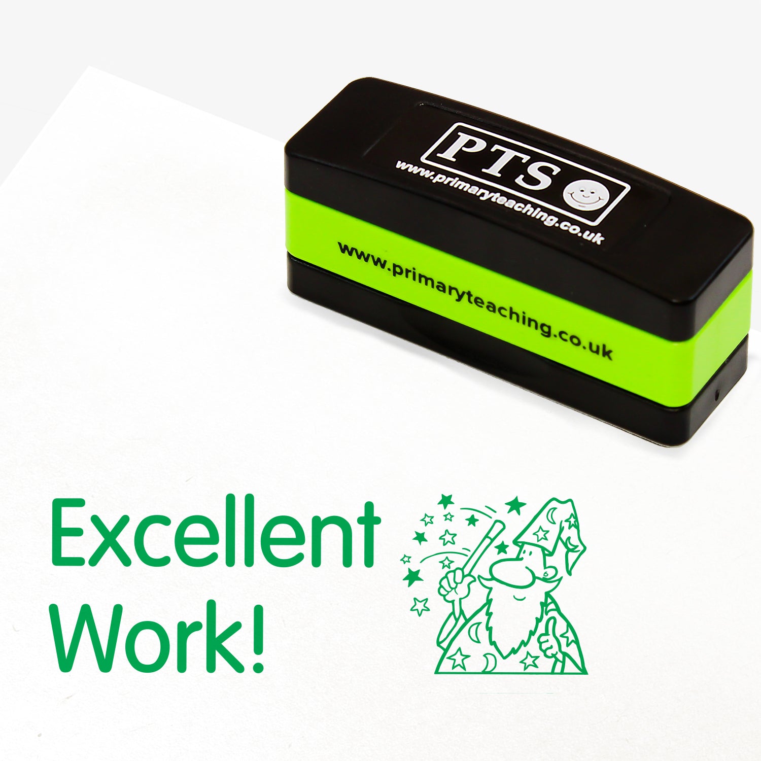 Excellent Work Wizard Stakz Stamper | Green Ink | Marking