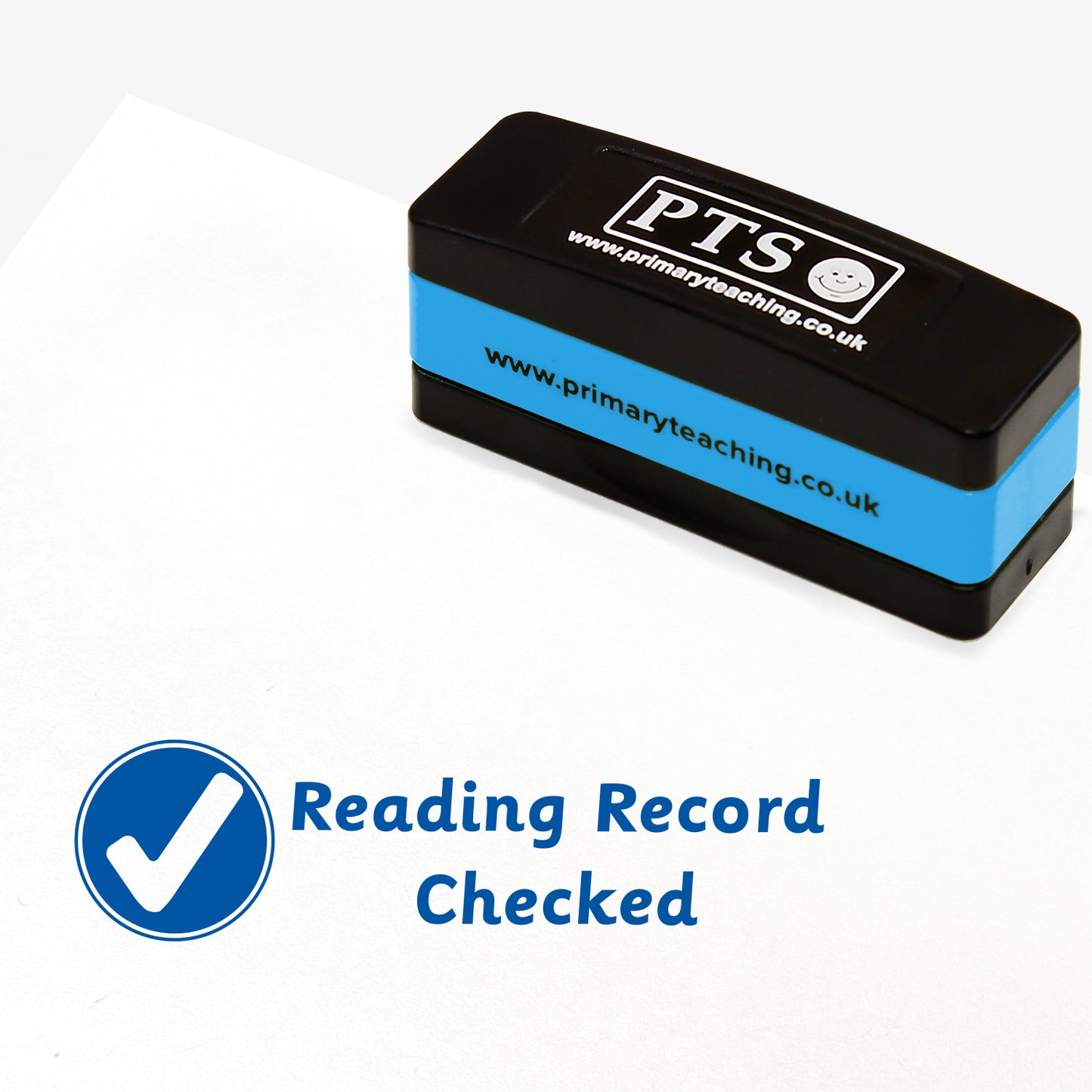 Reading Record Checked Stakz Stamper - 44 x 13mm