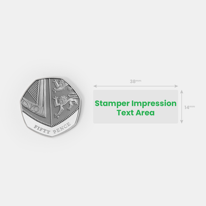 Personalised Target Stamper - 38 x 15mm