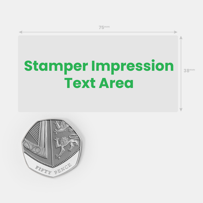 Personalised Table Stamper - 72 x 34mm