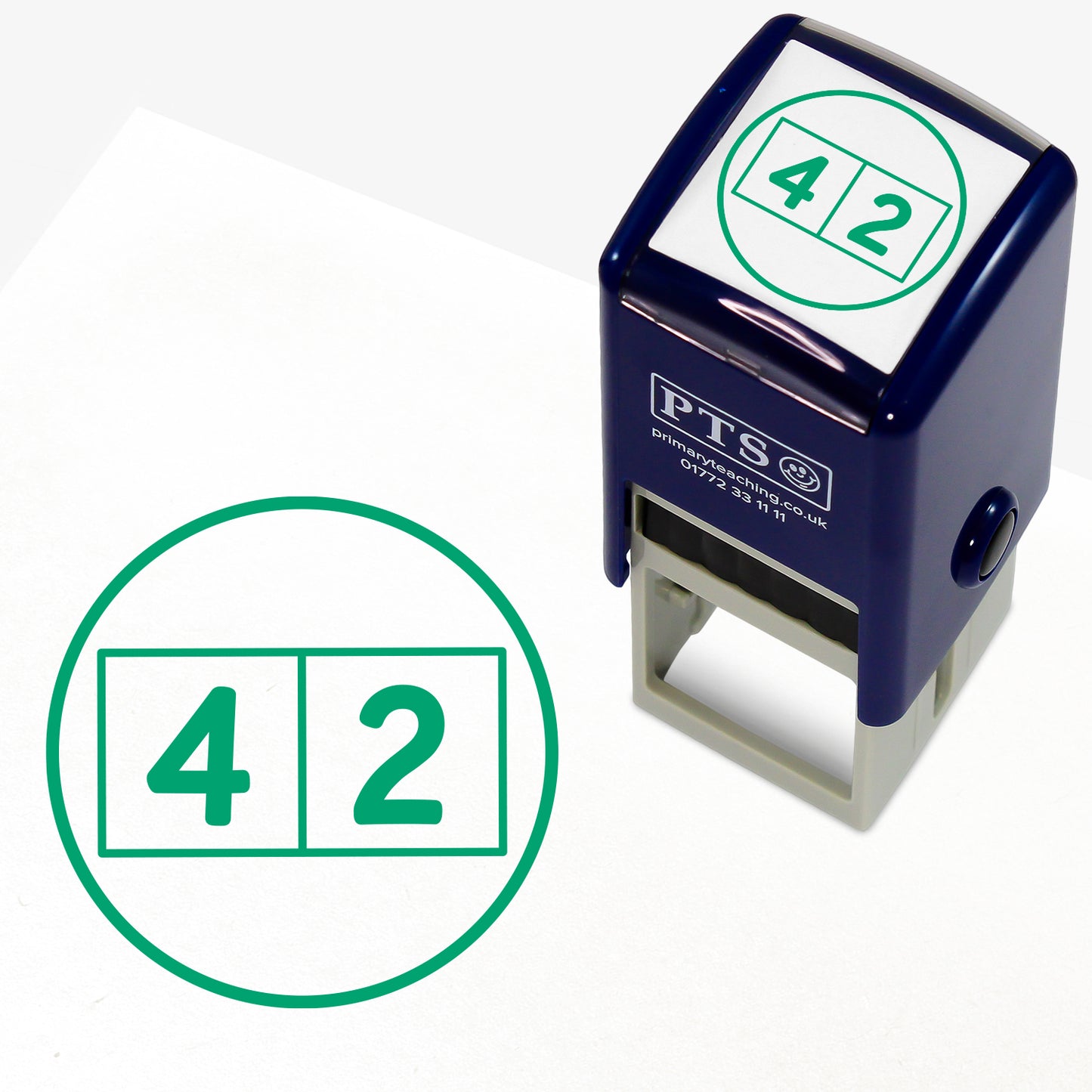 Write One Digit Per Square Stamper - 25mm