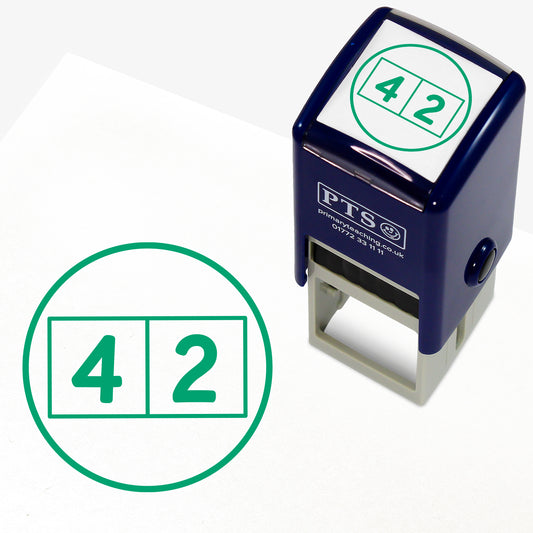 Write One Digit Per Square Stamper - 25mm