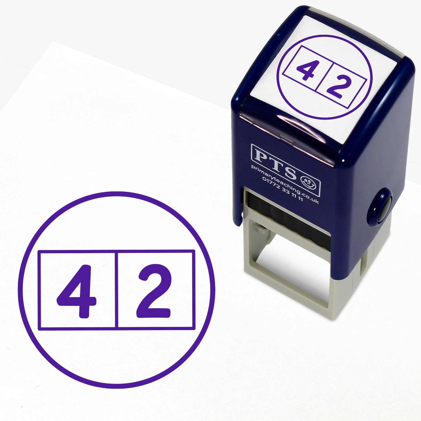 Write One Digit Per Square Stamper - 25mm