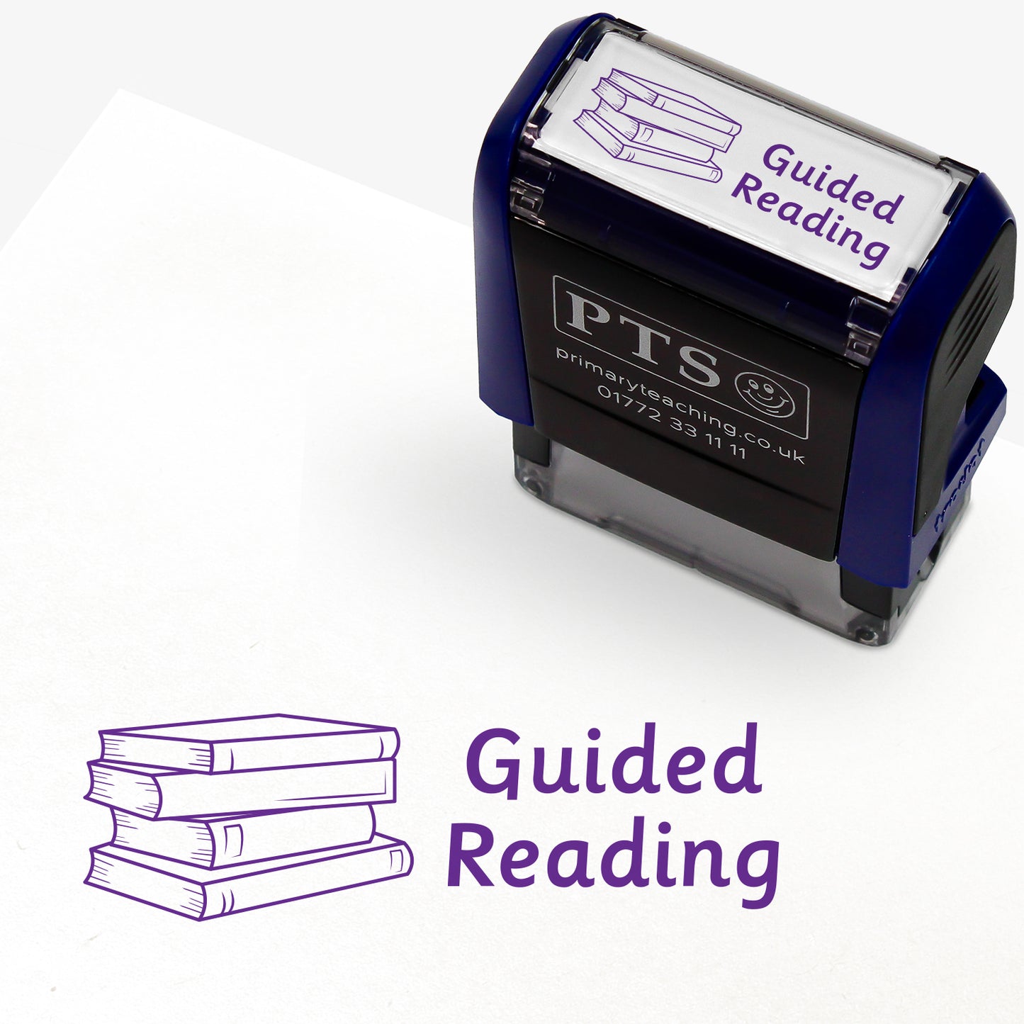 Guided Reading Book Stack Stamper - 38 x 15mm