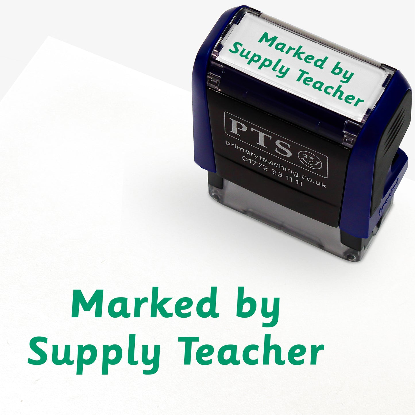 Marked by Supply Teacher Stamper - 38 x 15mm
