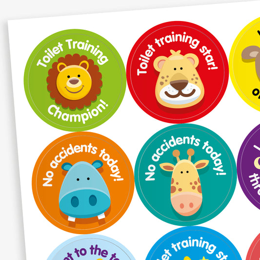 Toilet Training Stickers - 32mm
