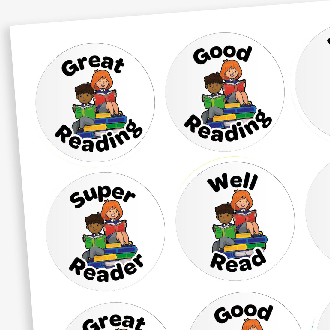 Reading Vehicle Sticker Reading Reward Stickers | 20 Stickers | 32mm | Well Read