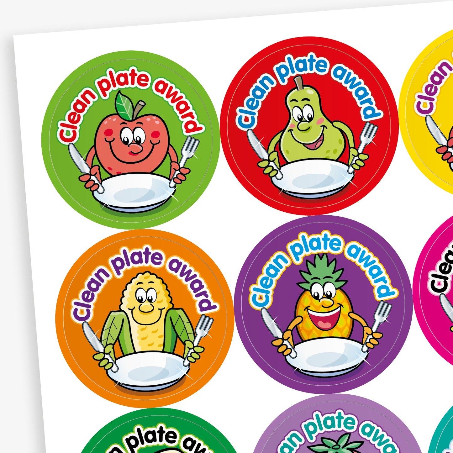 Clean Plate Award Stickers - 32mm