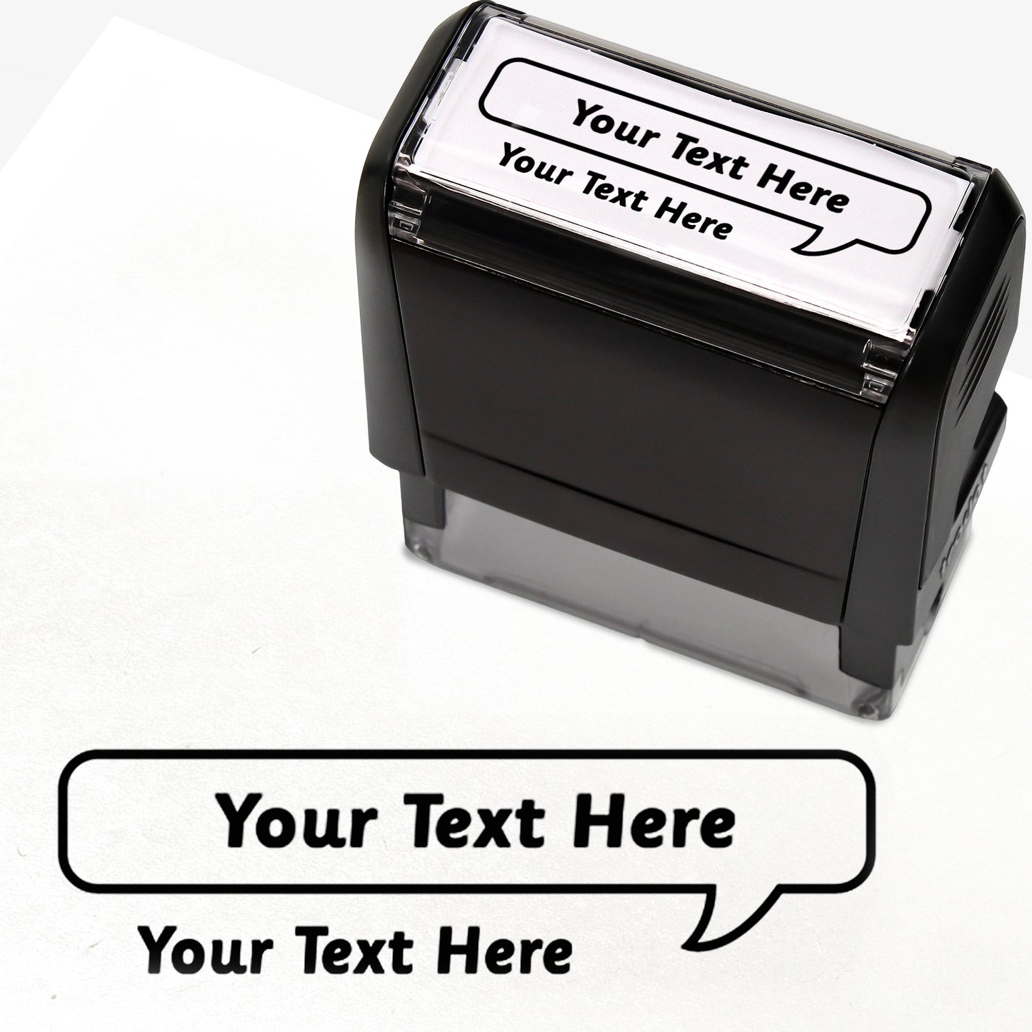 Personalised Speech Bubble Stamper - 58 x 22mm
