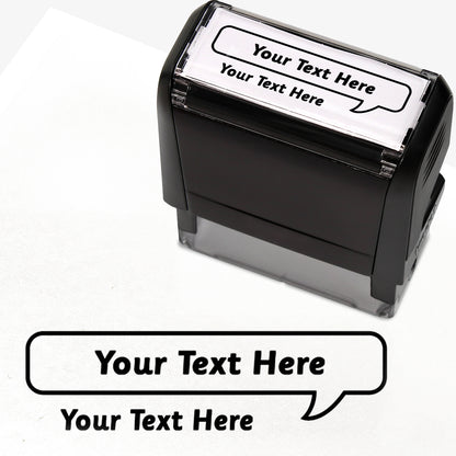 Personalised Speech Bubble Stamper - 58 x 22mm