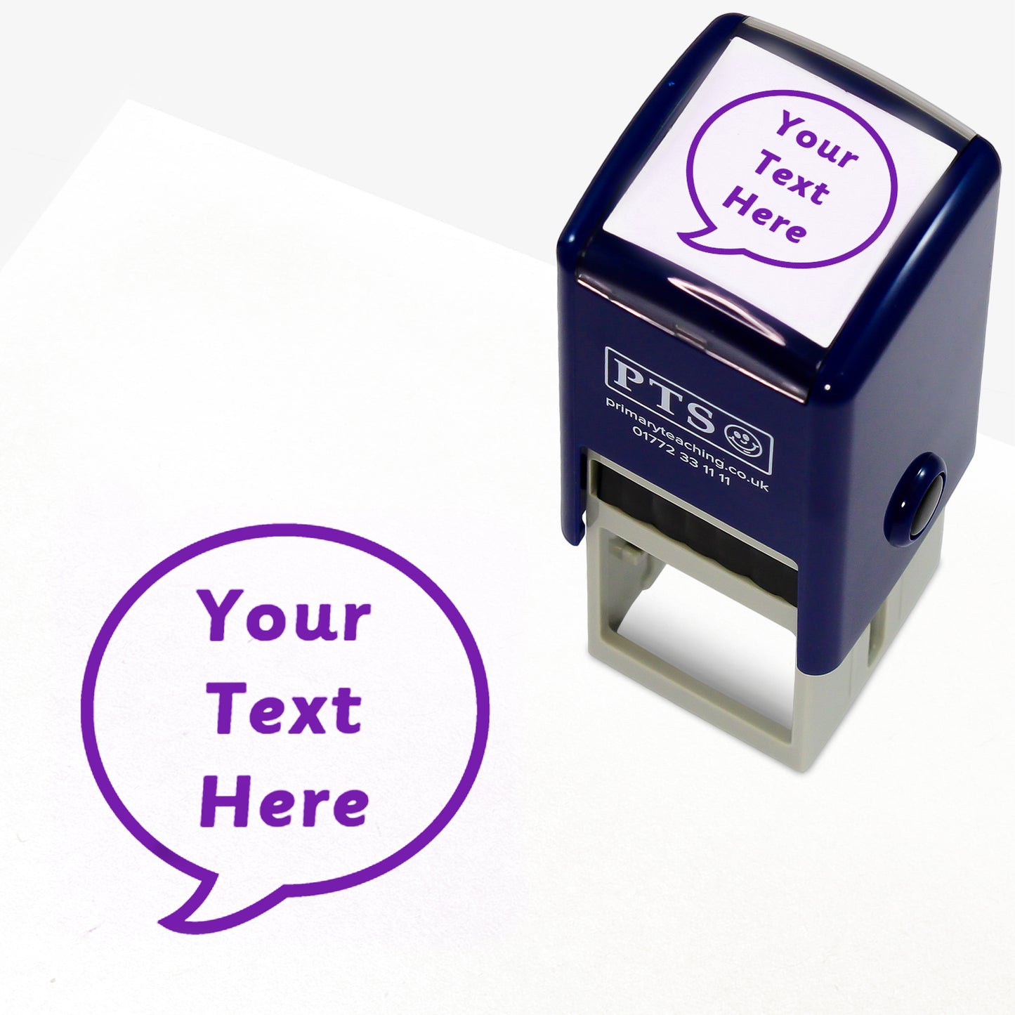 Personalised Speech Bubble Stamper - 25mm