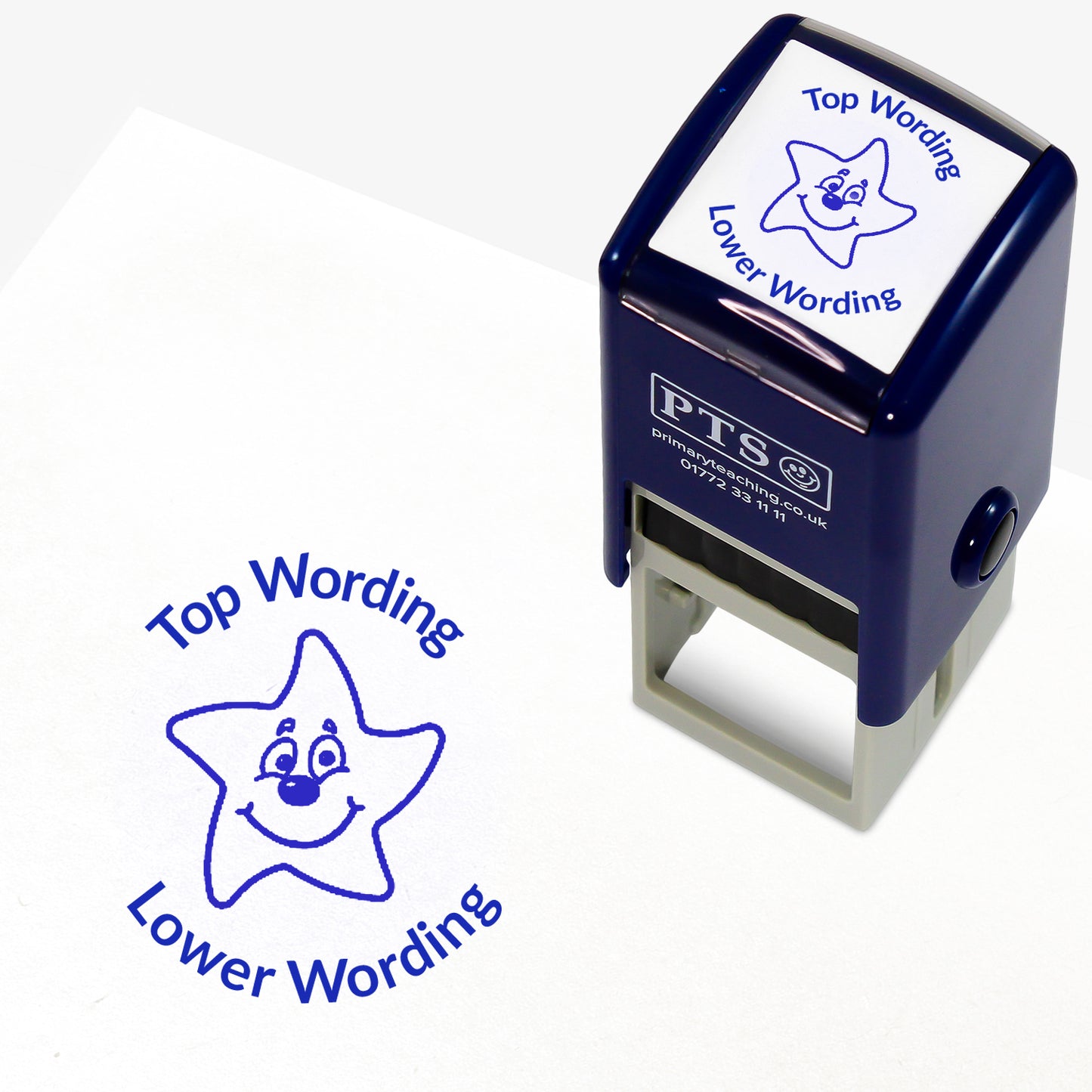 Personalised Smiley Star Stamper - 25mm