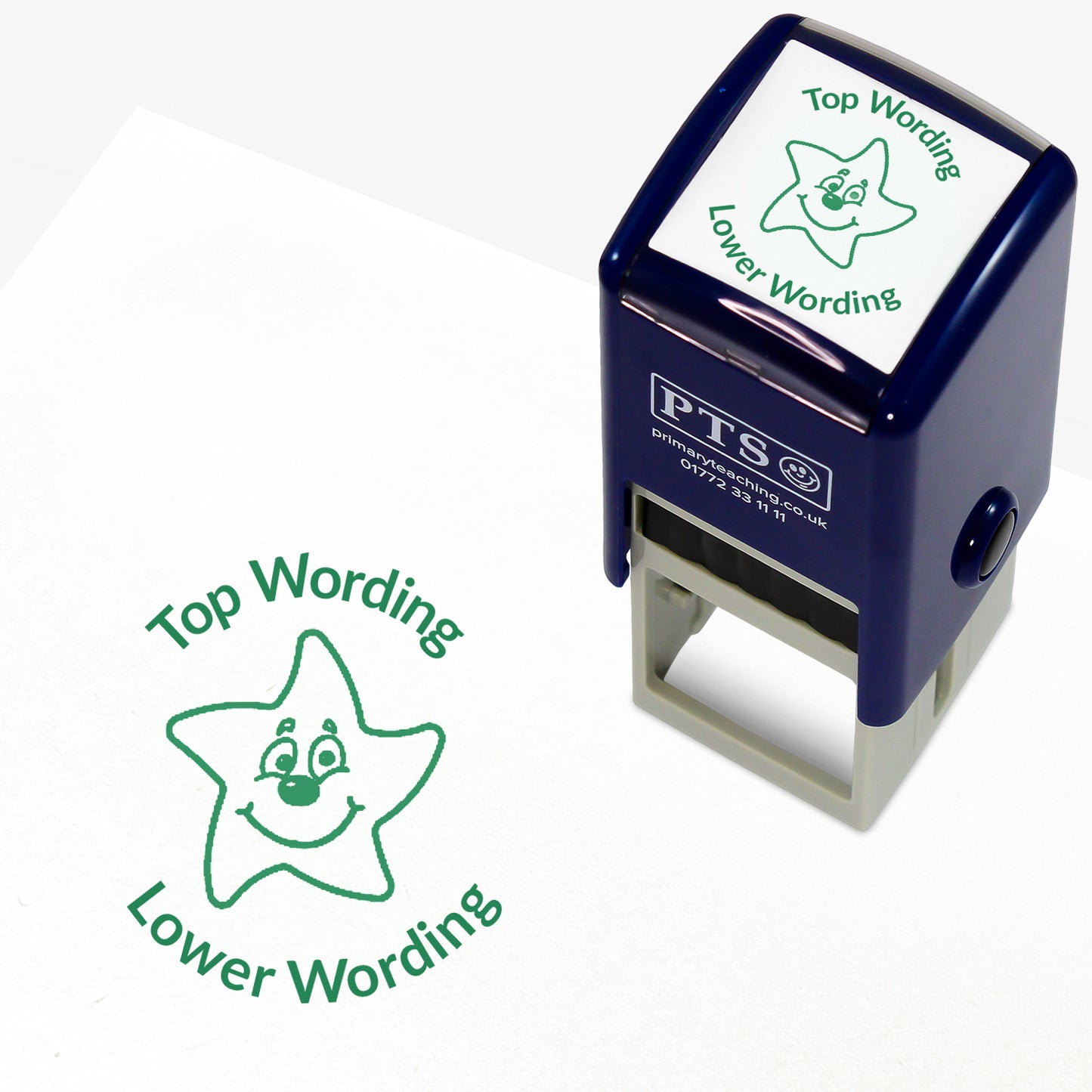 Personalised Smiley Star Stamper - 25mm