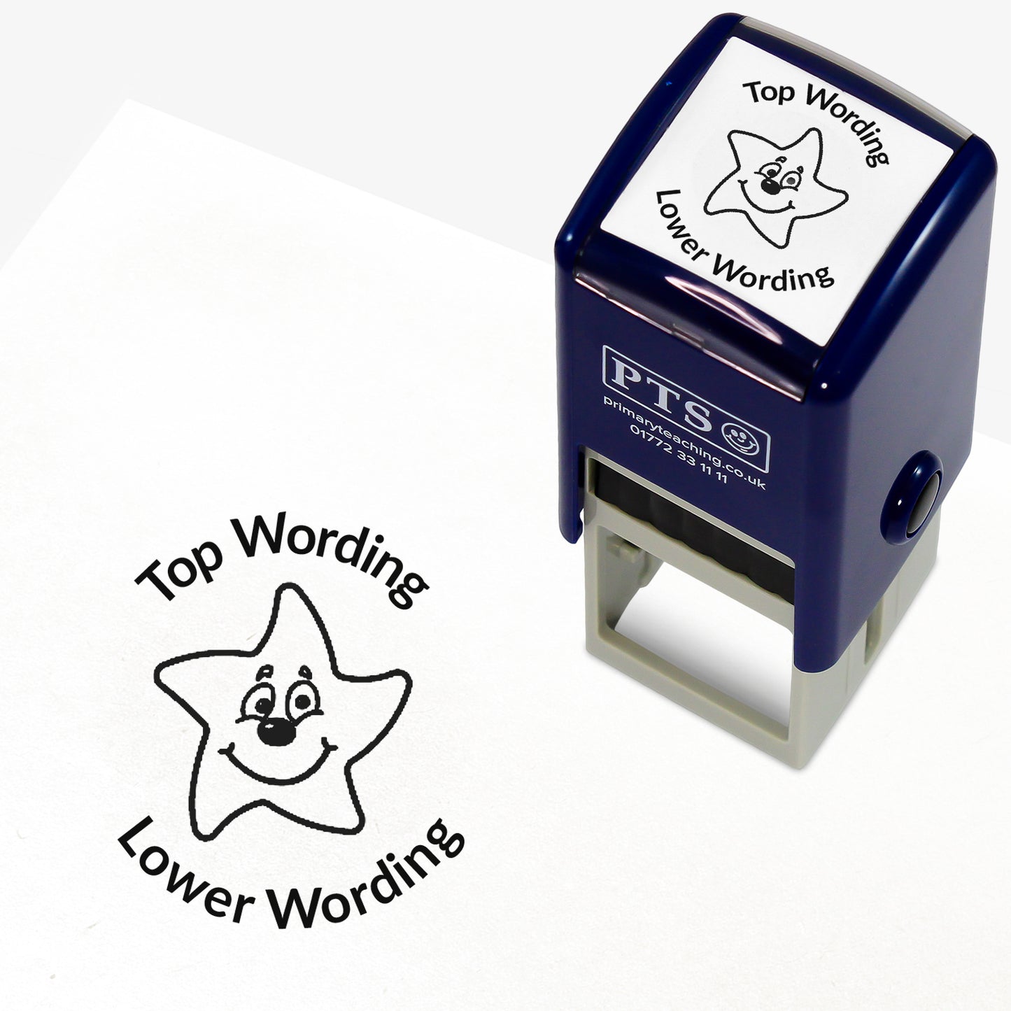 Personalised Smiley Star Stamper - 25mm