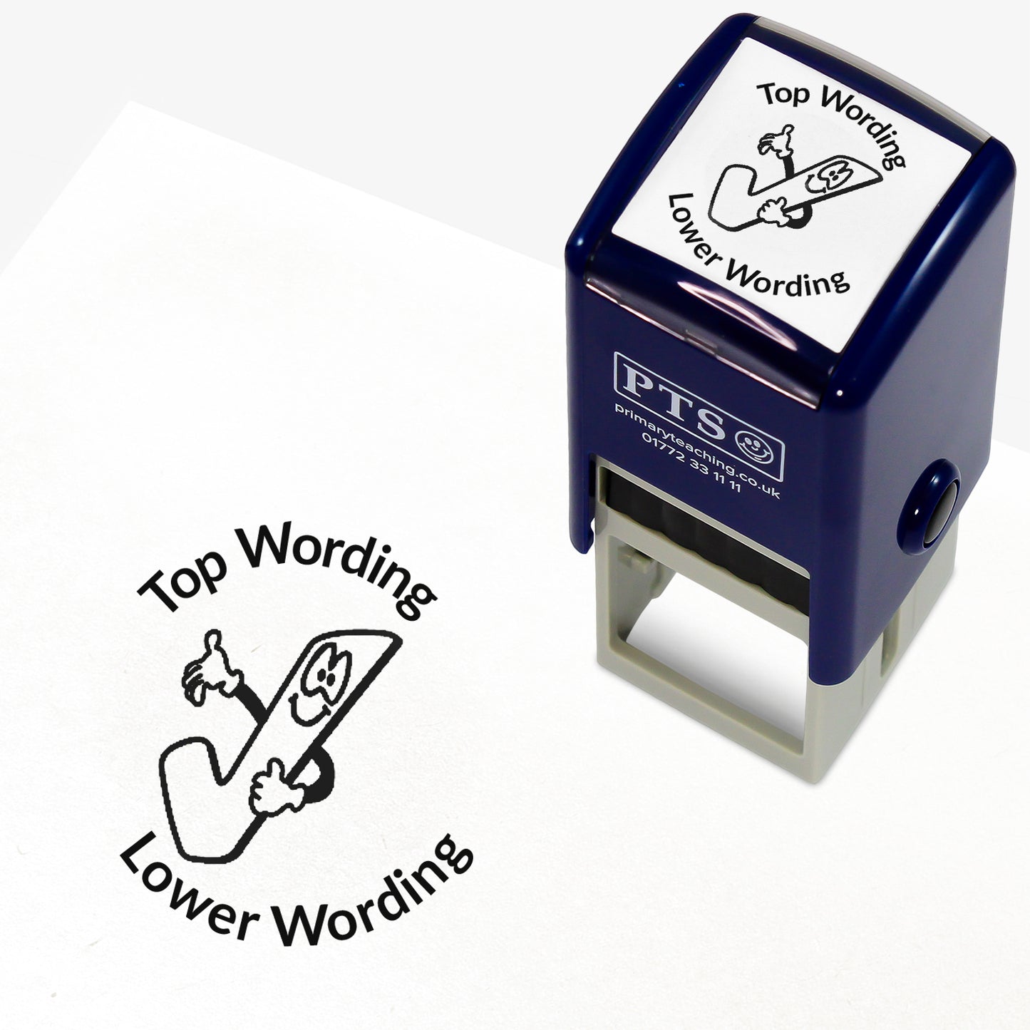 Personalised Tick Stamper - 25mm